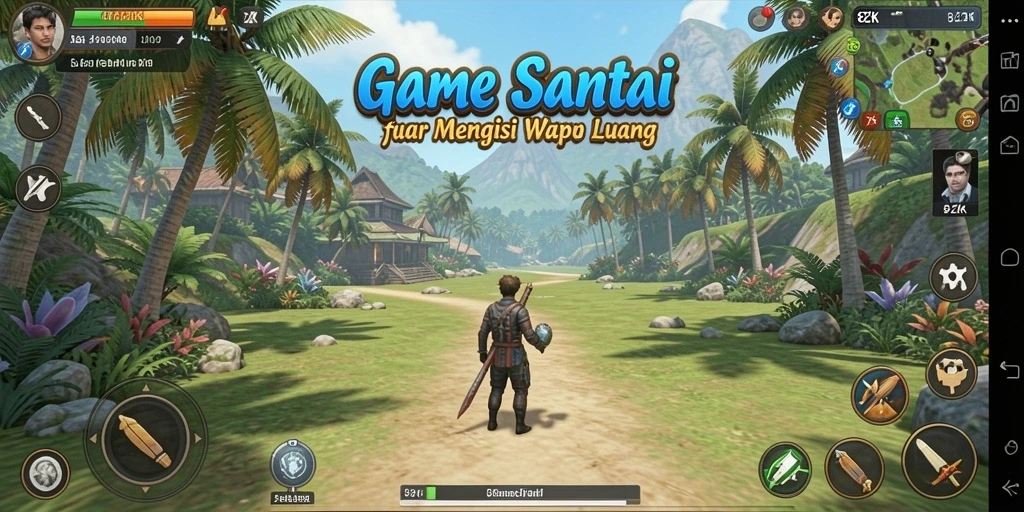 Tampilan gameplay 8ZK yang ceria dan menarik.