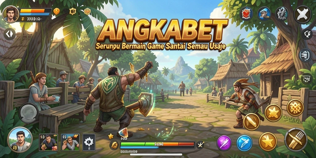 Tampilan menarik dari gameplay seru ANGKABET di layar.