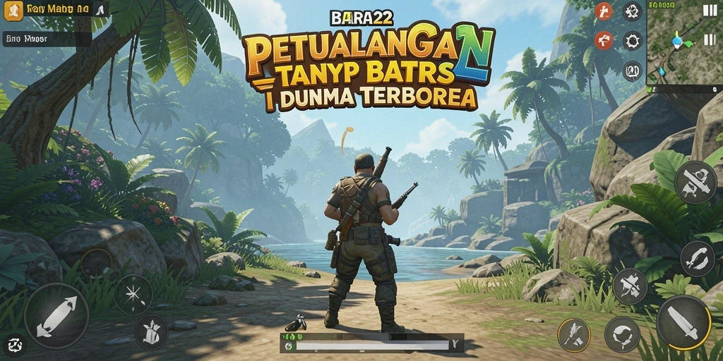 Screenshot utama BARA22 menampilkan pengalaman gameplay Open World yang mendalam.