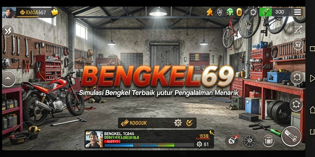 Tampilan gameplay BENGKEL69 yang mendebarkan dan interaktif.