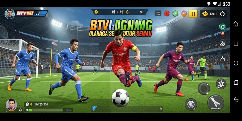 Tampilan gameplay seru dari BTV168 yang menampilkan berbagai cabang olahraga.