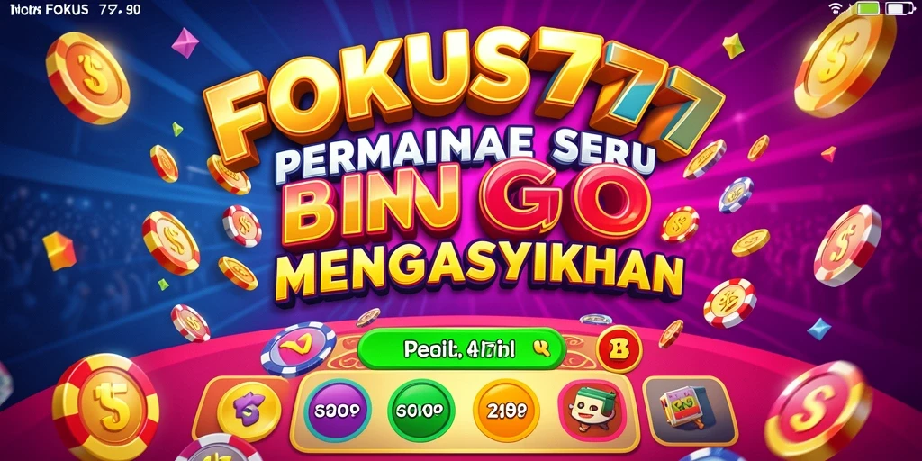 Tampilan gameplay FOKUS777 yang seru dan penuh warna.