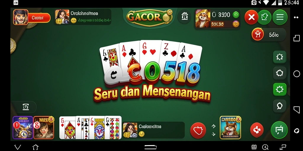 Tampilan gameplay GACOR518 yang menantang dan seru.