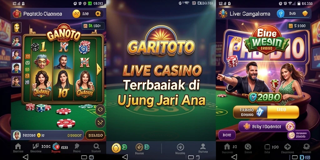 Tampilan gameplay GARITOTO yang menarik dan interaktif di Live Casino.