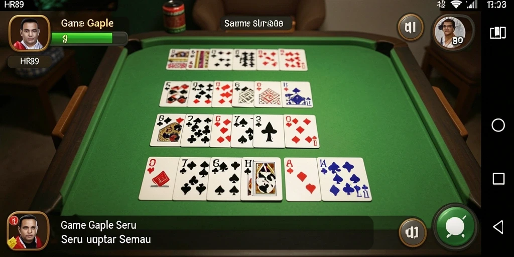 Tampilan screenshot game Gaple HR89 yang menarik dan seru.