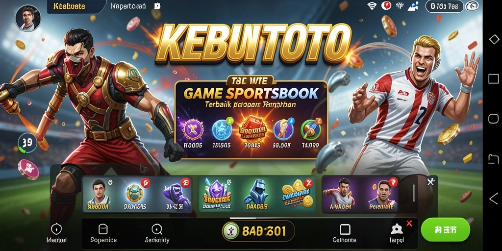 Screenshot gameplay KEBUNTOTO dengan antarmuka taruhan yang sederhana.