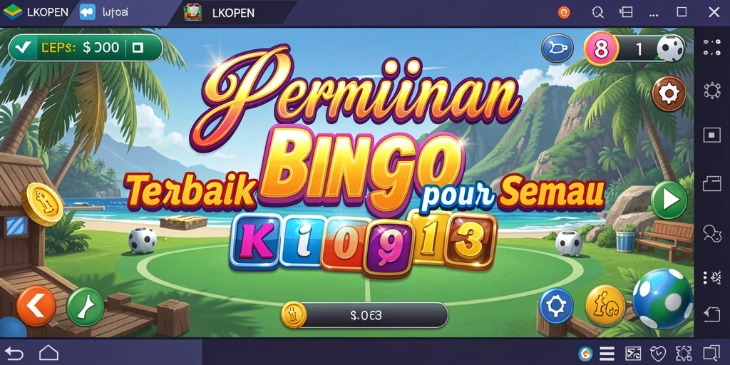 Screenshot gameplay LKOPEN menampilkan suasana Bingo yang seru dan interaktif.
