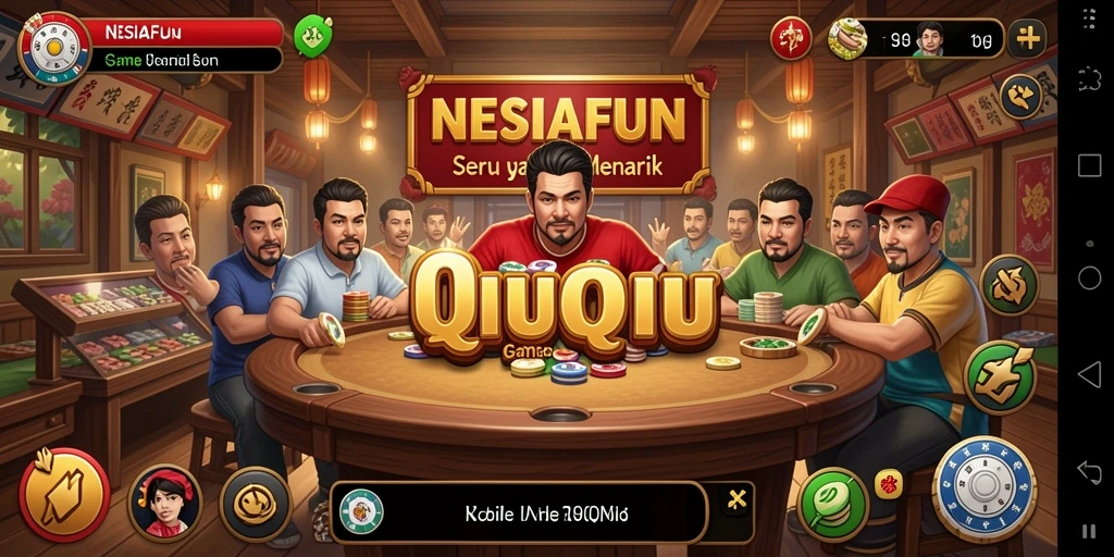 Tampilan gameplay QiuQiu yang menarik di NESIAFUN.