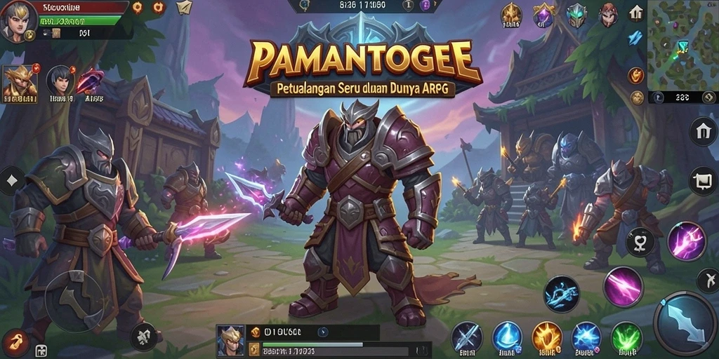 Tampilan menarik dan seru dari permainan ARPG PAMANTOGEL.