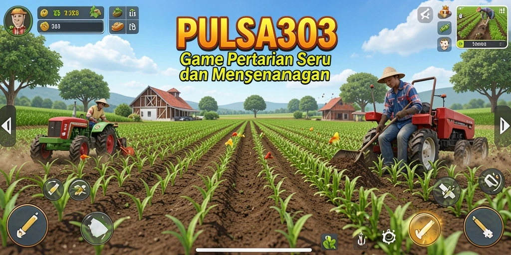 Tampilan gameplay PULSA303 yang seru dan menyenangkan dalam bertani.