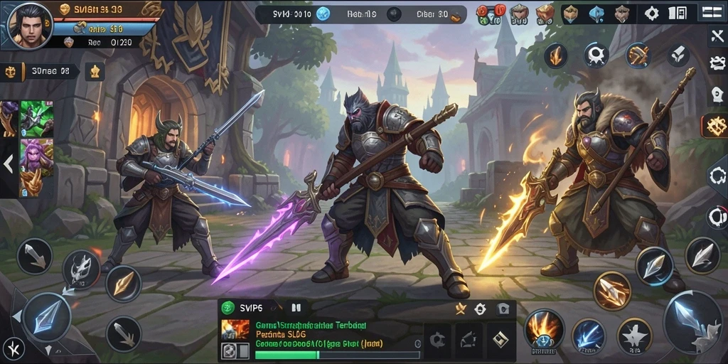 Tampilan gameplay seru dari SVIP6 dengan berbagai aksi strategi.
