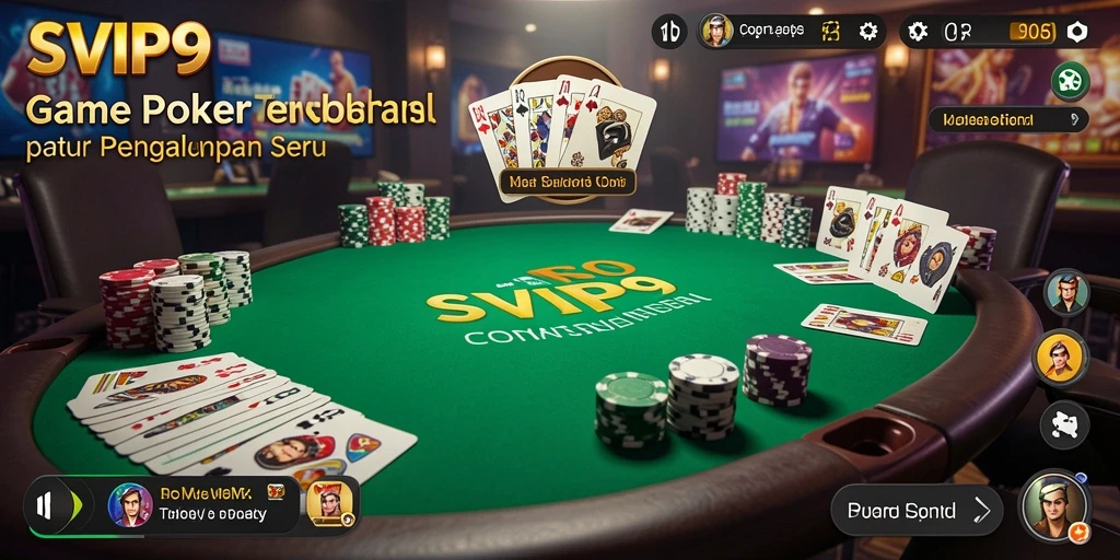 Tampilan gameplay Poker yang menarik dan kompetitif di SVIP9.