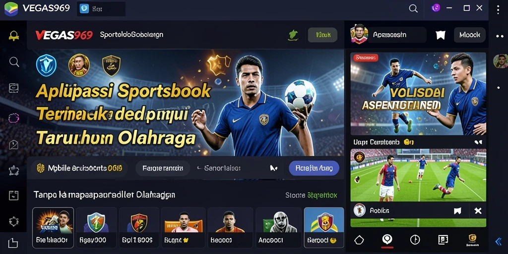Tampilan menarik gameplay saat bertaruh pada olahraga.