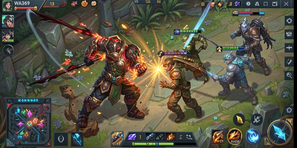Tampilan menakjubkan dari gameplay intens di WA369.