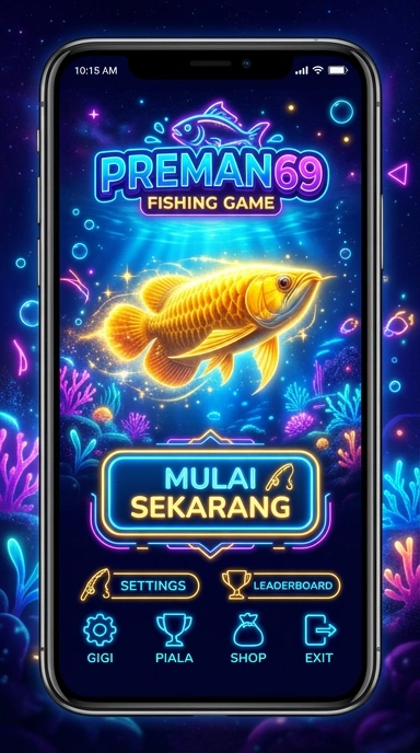 Screenshot aplikasi premans69 yang menunjukkan antarmuka pengguna yang sederhana.